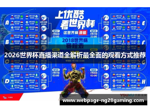 2026世界杯直播渠道全解析最全面的观看方式推荐